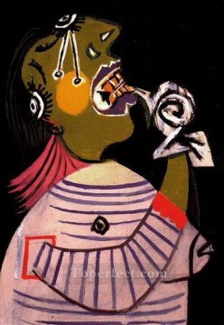 La femme qui pleure 14 1937 Cubismo Pinturas al óleo